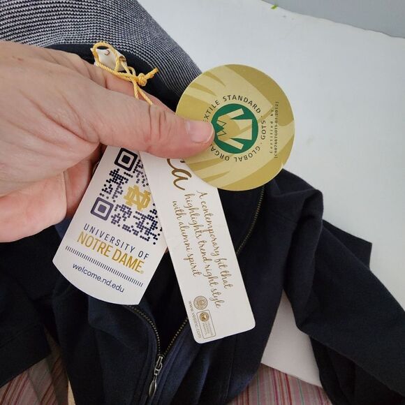 VESI full zip sweatshirt jacket Notre Dame logo new with tags womens size small - Picture 6 of 10